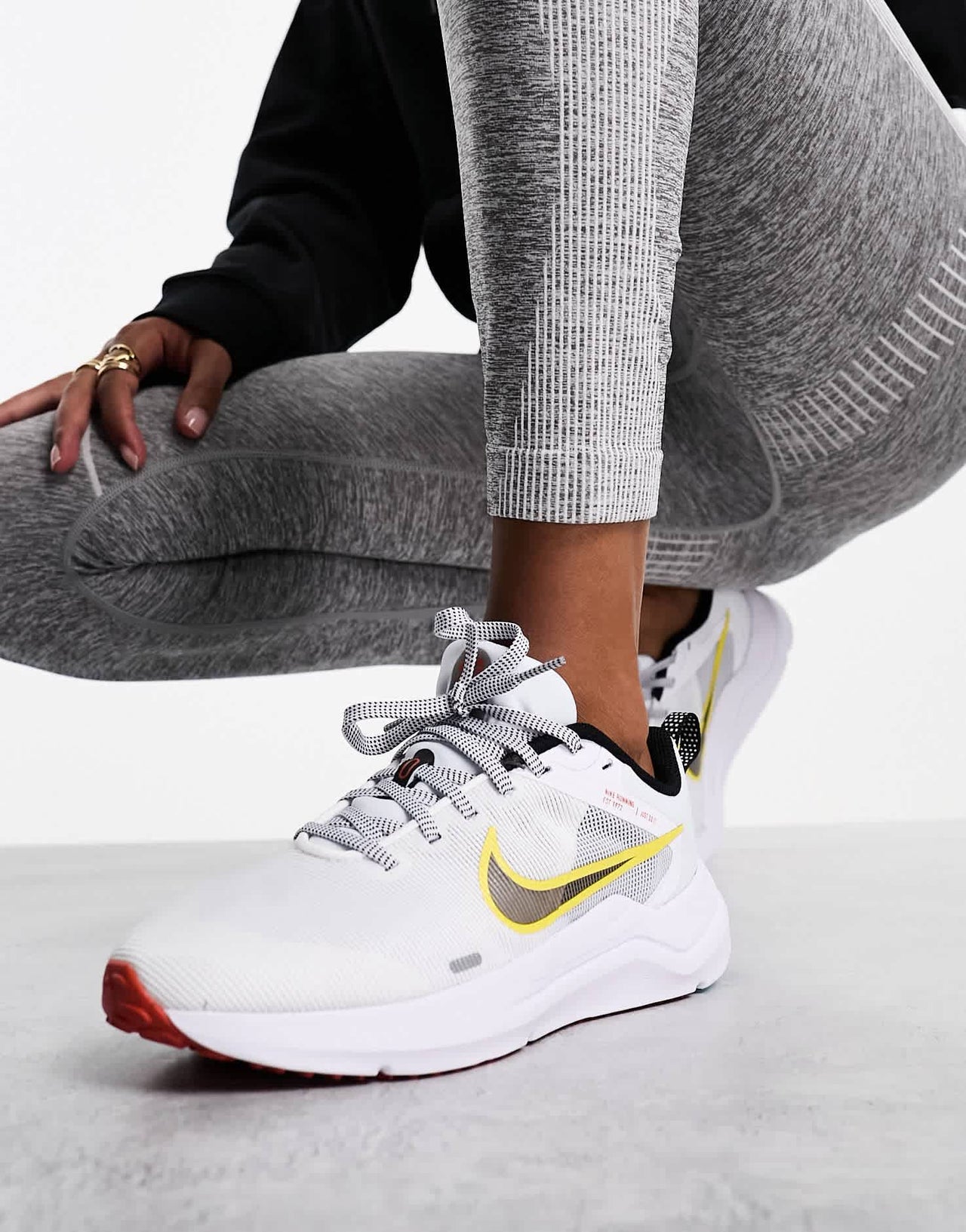 Nike Downshifter trainers in white