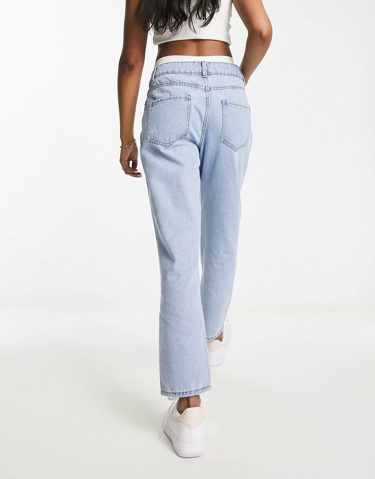 New Look mom jeans in light blue wash