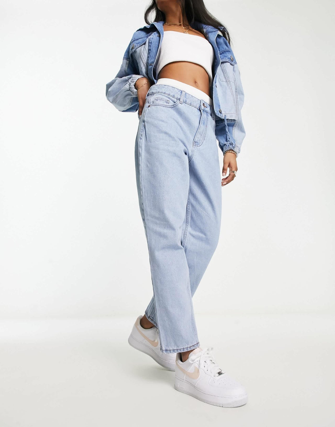 New Look mom jeans in light blue wash