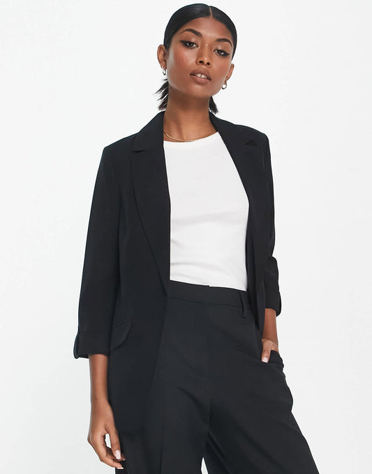 River Island blazer co-ord in black