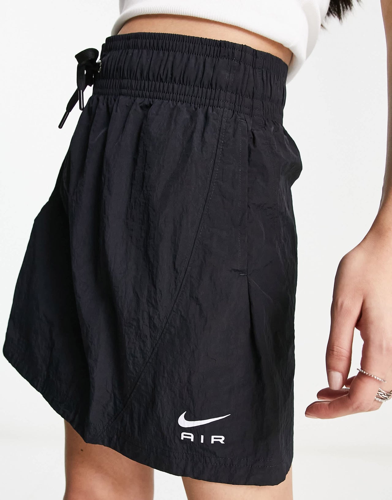 Nike Air woven mini skirt in black