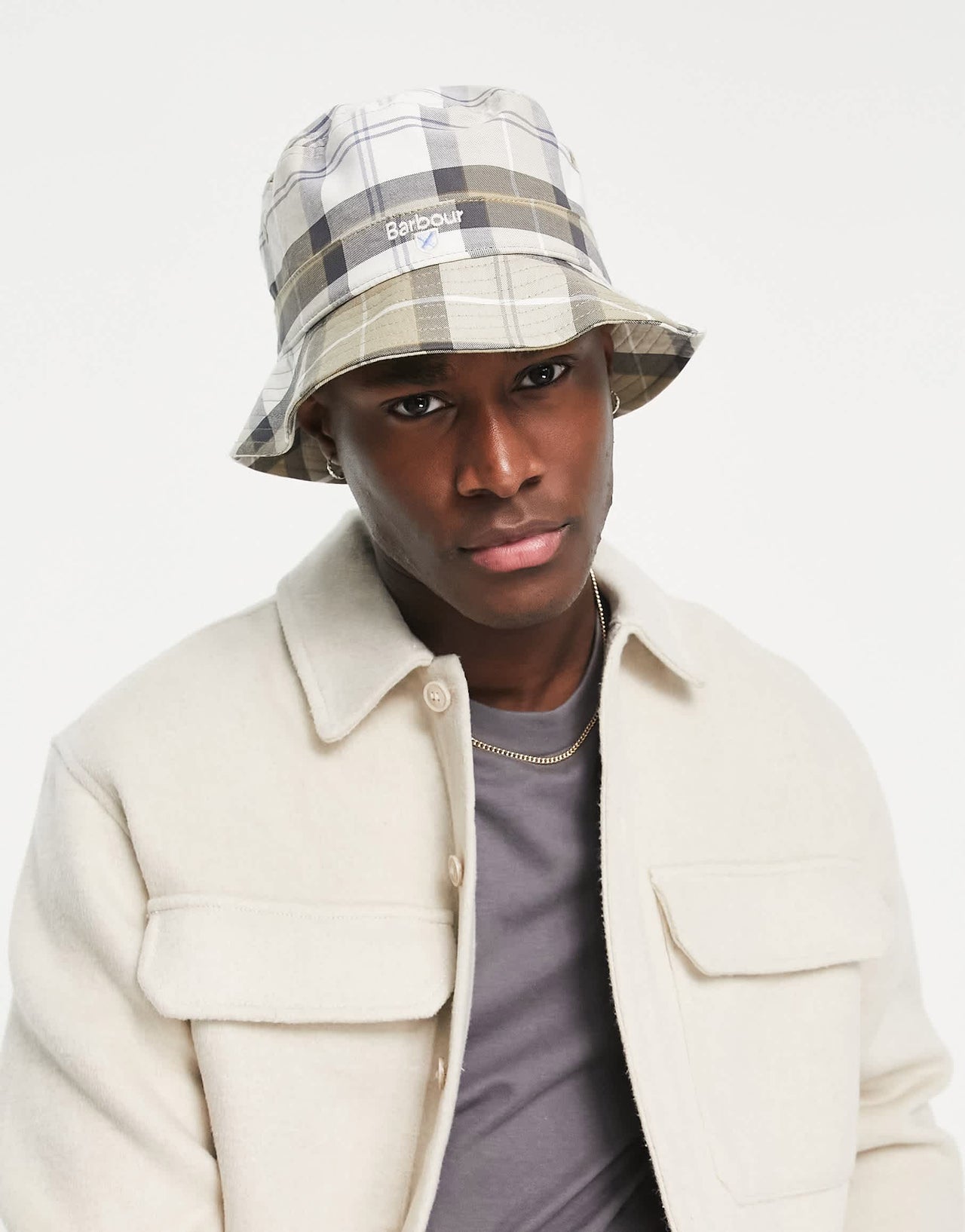 Barbour bucket hat in tartan