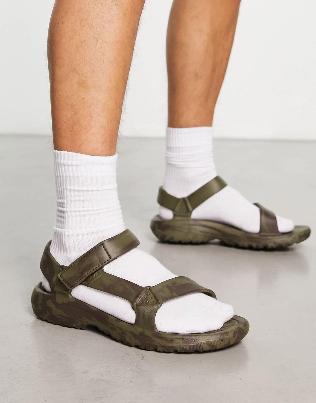 Teva Hurricane drift sandals in khaki mix