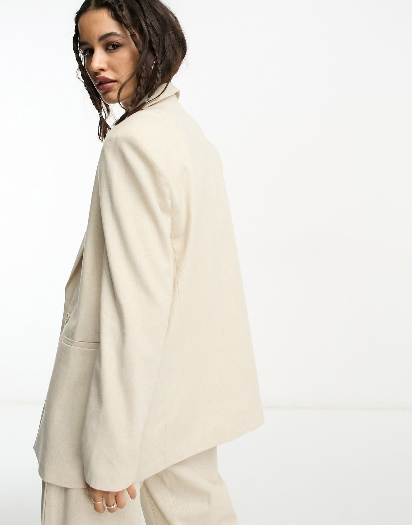 Reclaimed Vintage menzy blazer in stone