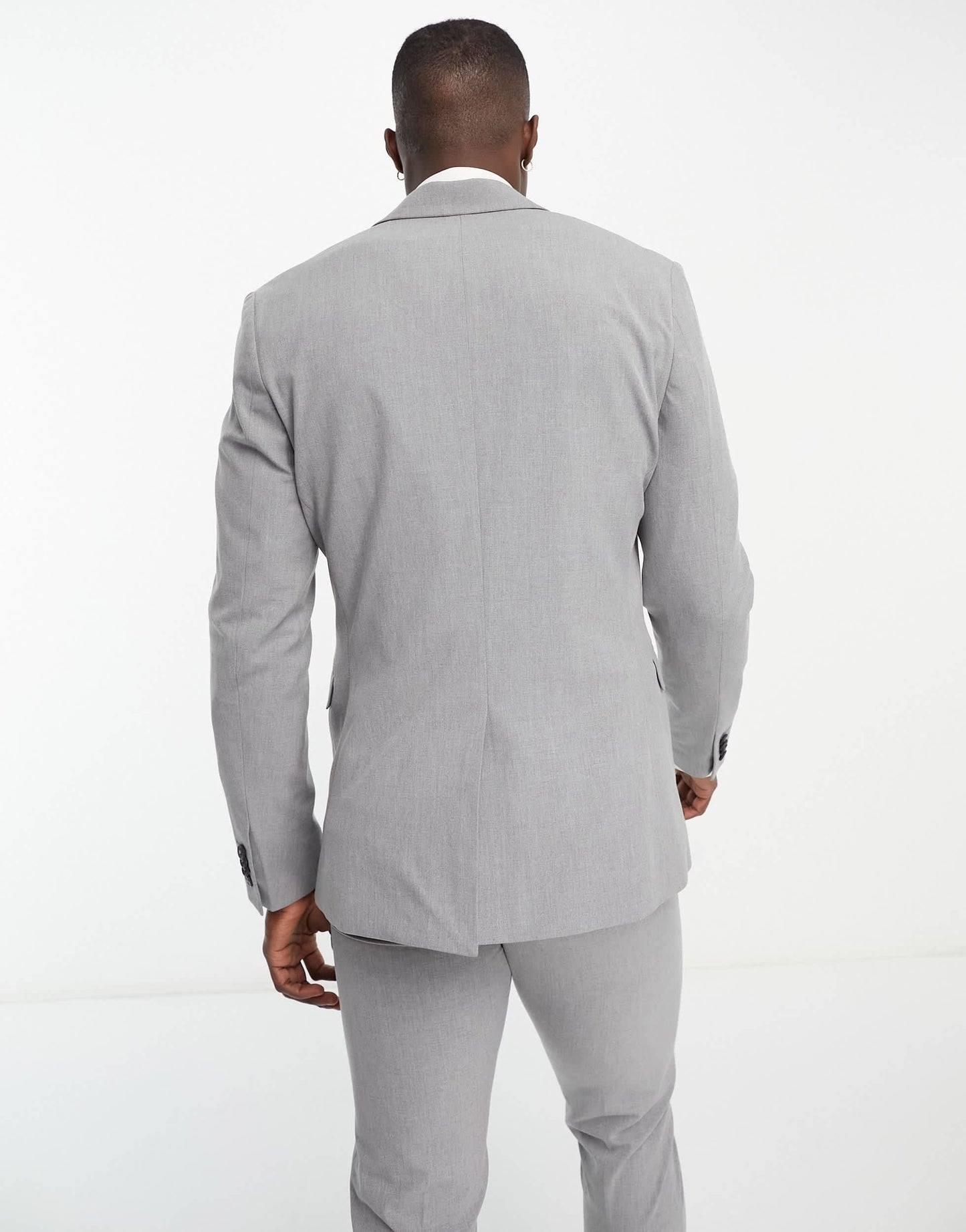 New Look skinny suit jacket in grey