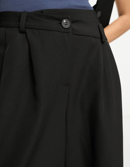 Miss Selfridge co-ord asymmetric waist wide leg trouser
