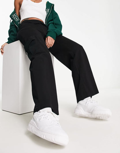 Urban Revivo cargo trousers in black