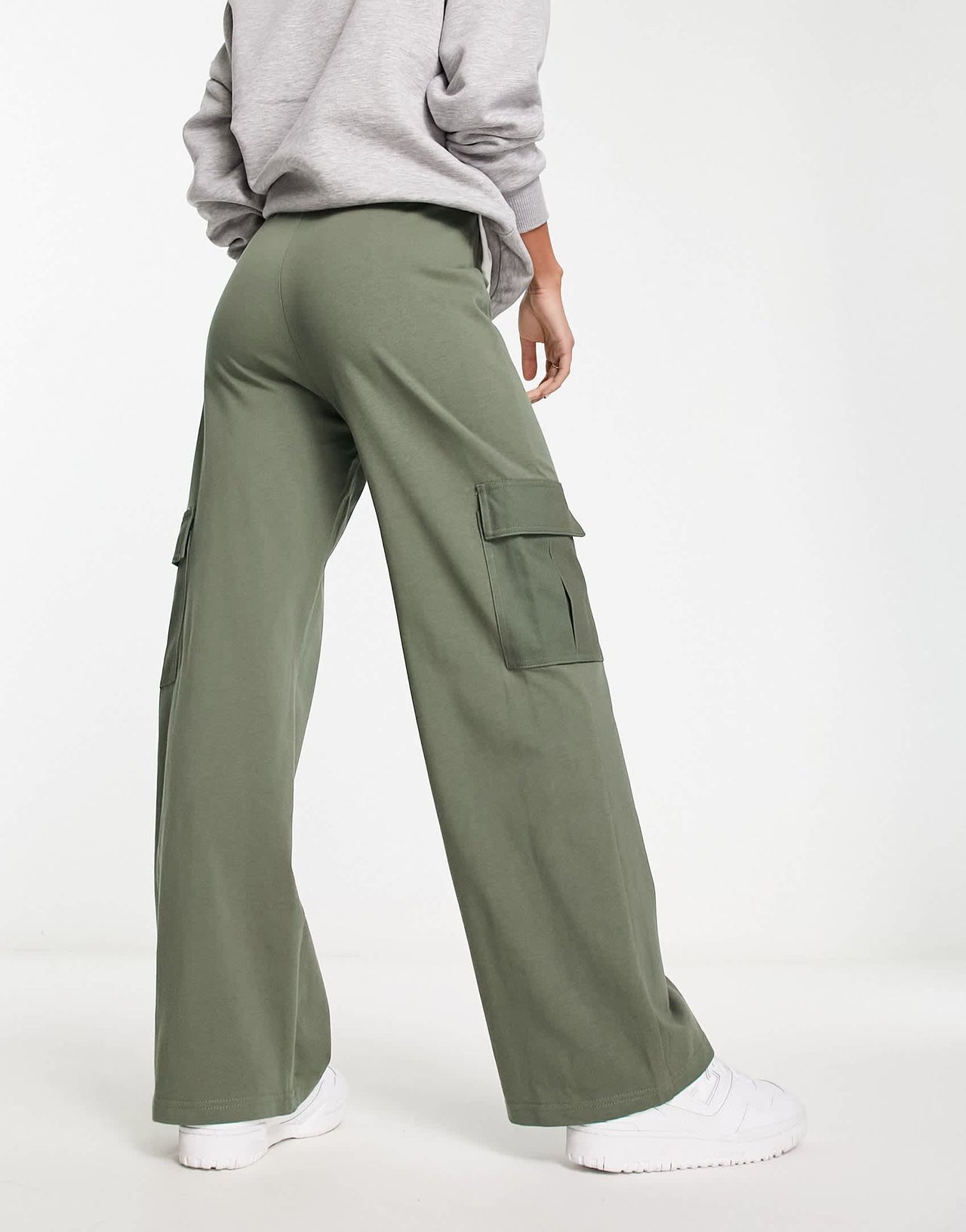 Urban Revivo cargo trousers in army green