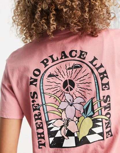 Volcom pocket dial t-shirt in desert pink