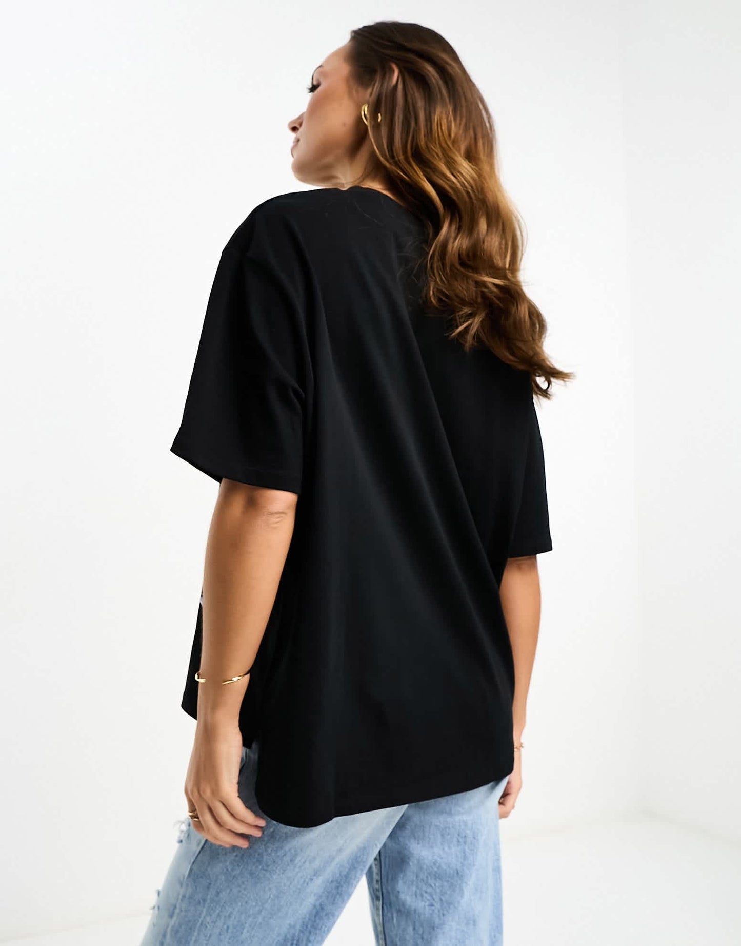 ASOS DESIGN oversized heavy weight t-shirt in sacred energy graphic in black