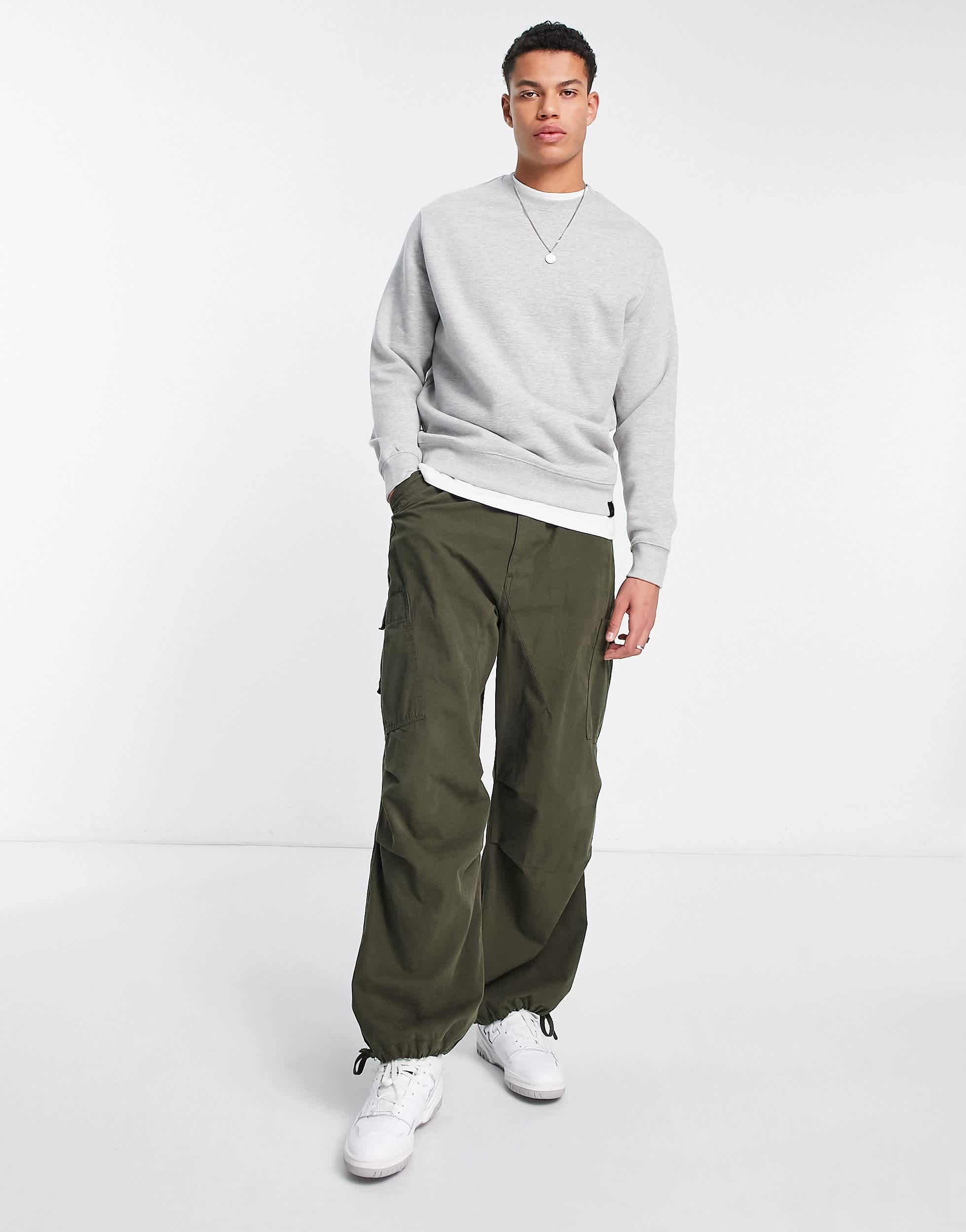 Pull&Bear sweatshirt in light grey