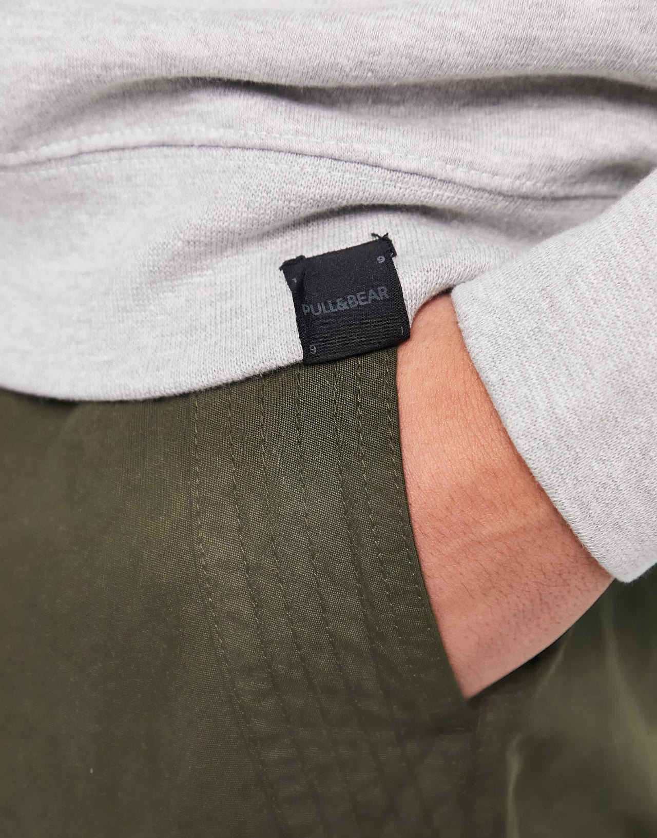 Pull&Bear sweatshirt in light grey