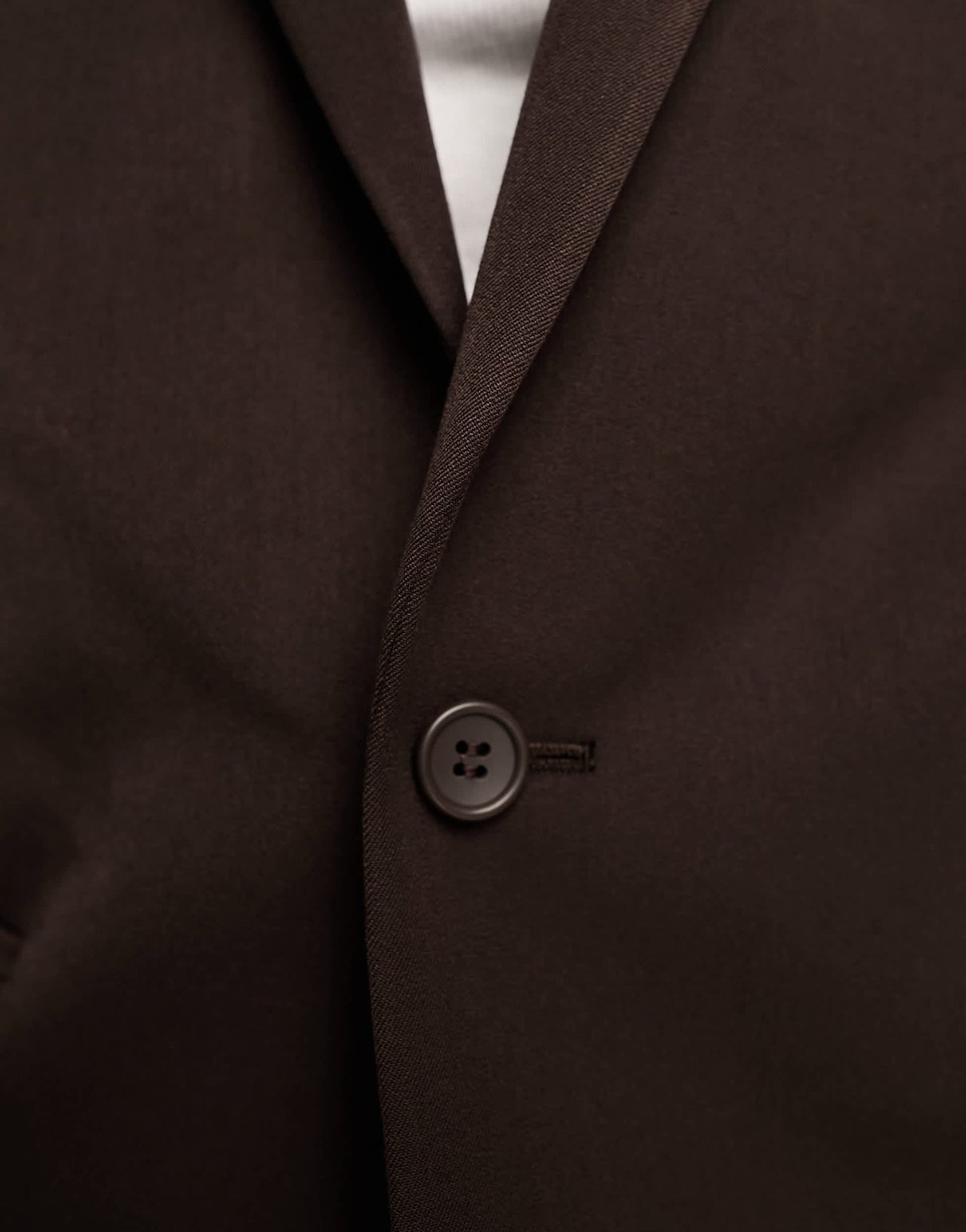 ASOS DESIGN suit jacket in brown