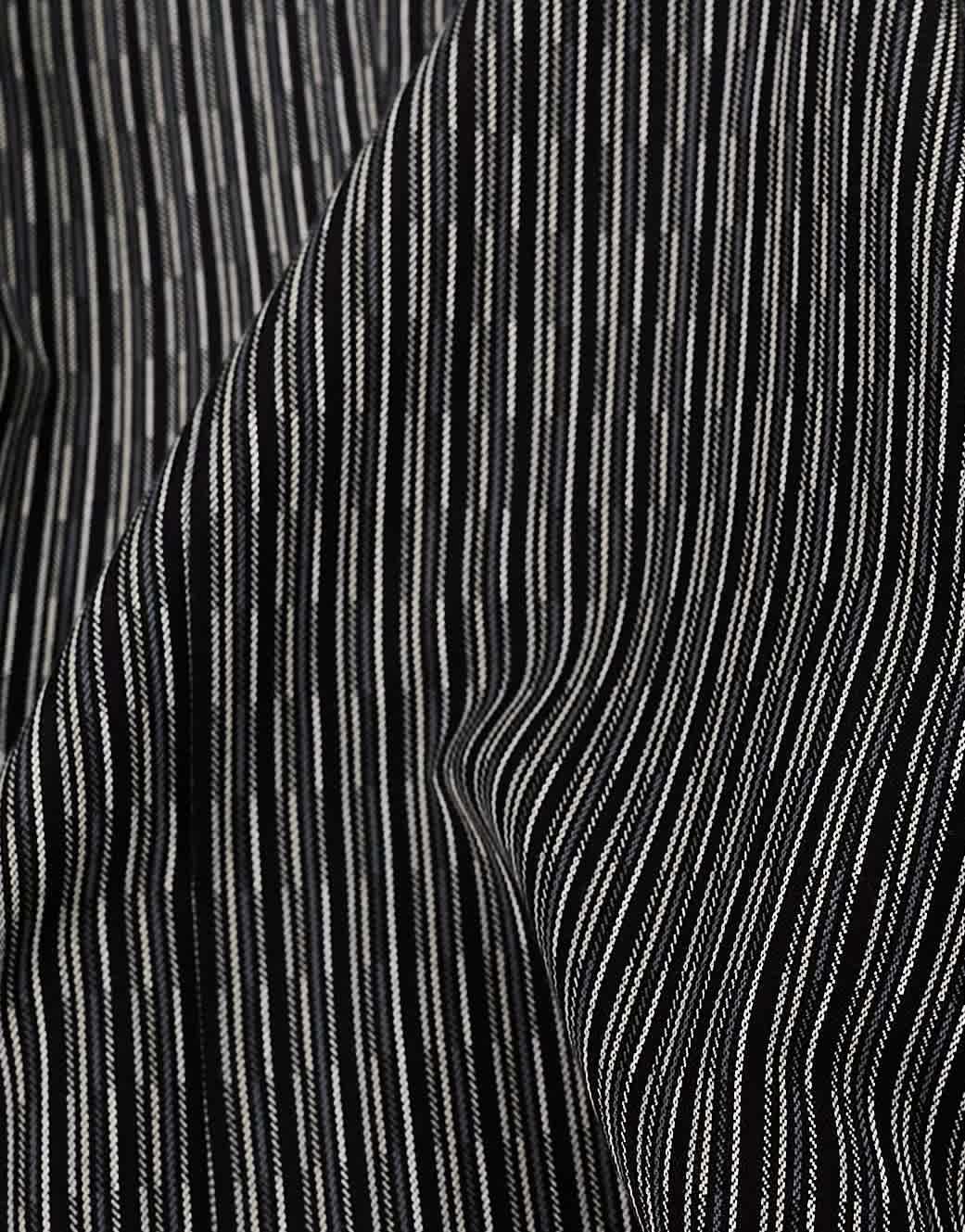 ASOS DESIGN slim suit jacket with cut out detail in black and white stripe