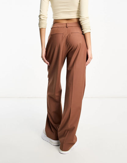 AllSaints Corin Miro co-ord suit trouser in rust