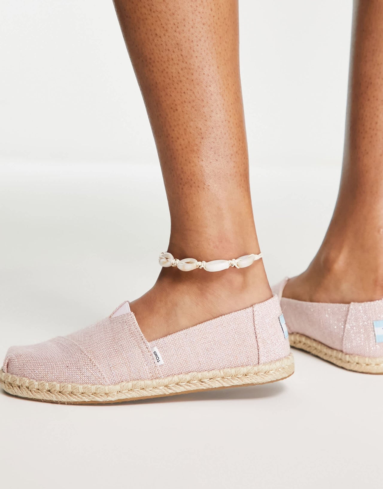 Toms alpargata rope espadrilles in pink