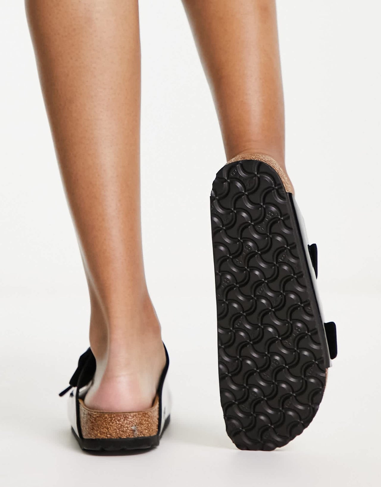 Birkenstock Arizona Birko-Flor sandals in patent black