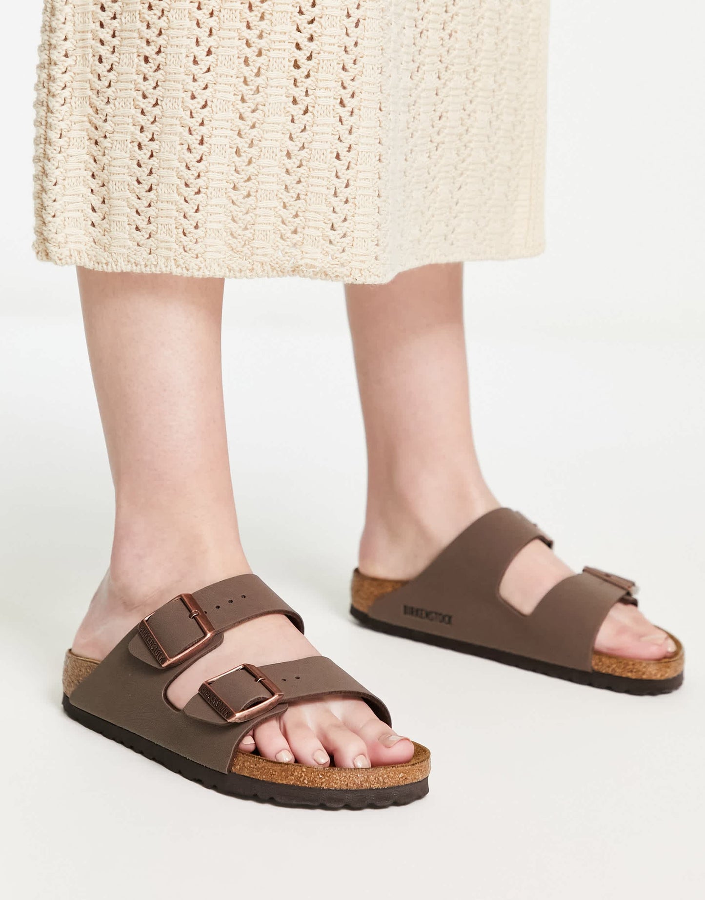 Birkenstock Arizona sandals in mocha brown