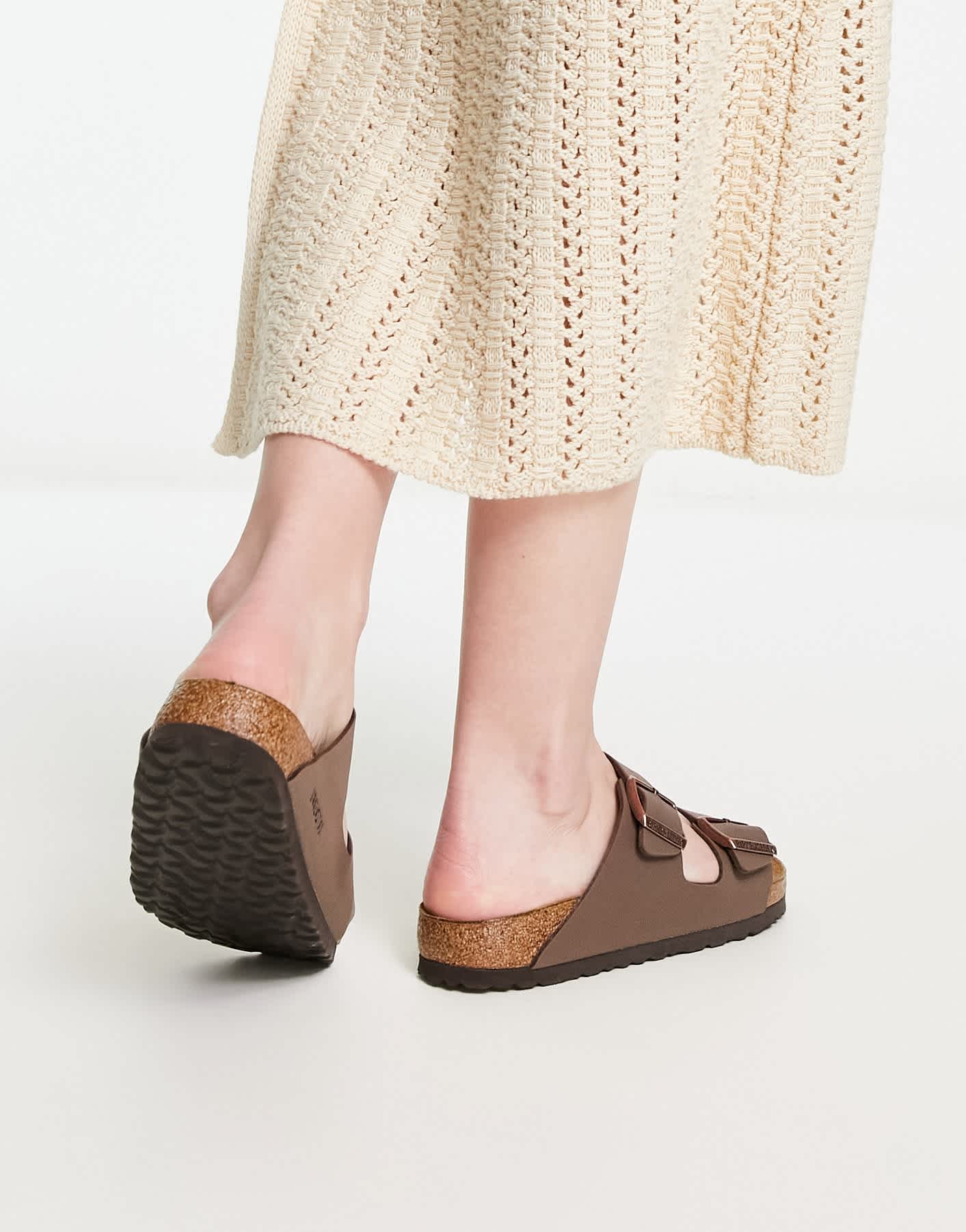 Birkenstock Arizona sandals in mocha brown