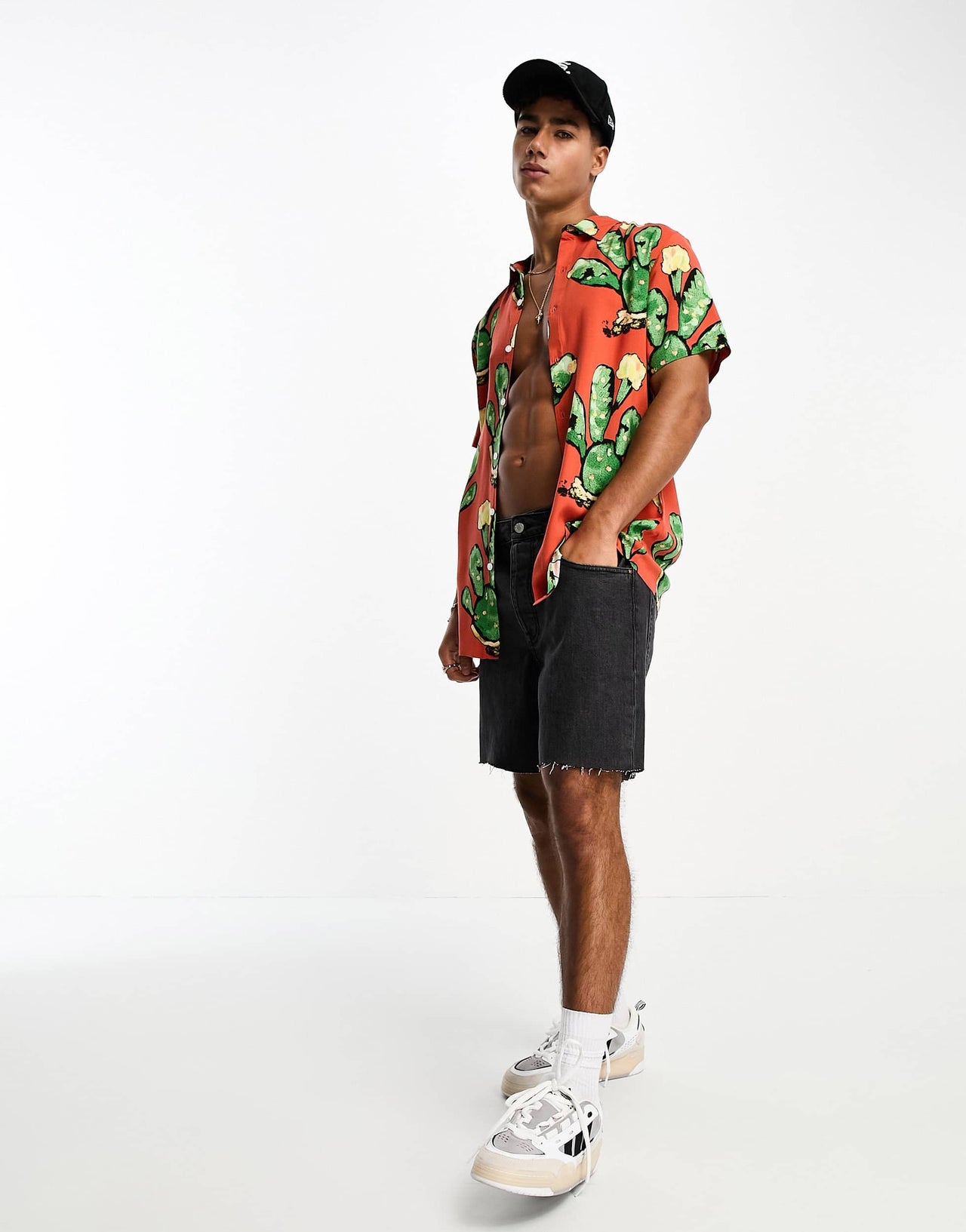 ASOS DESIGN shirt in cactus print