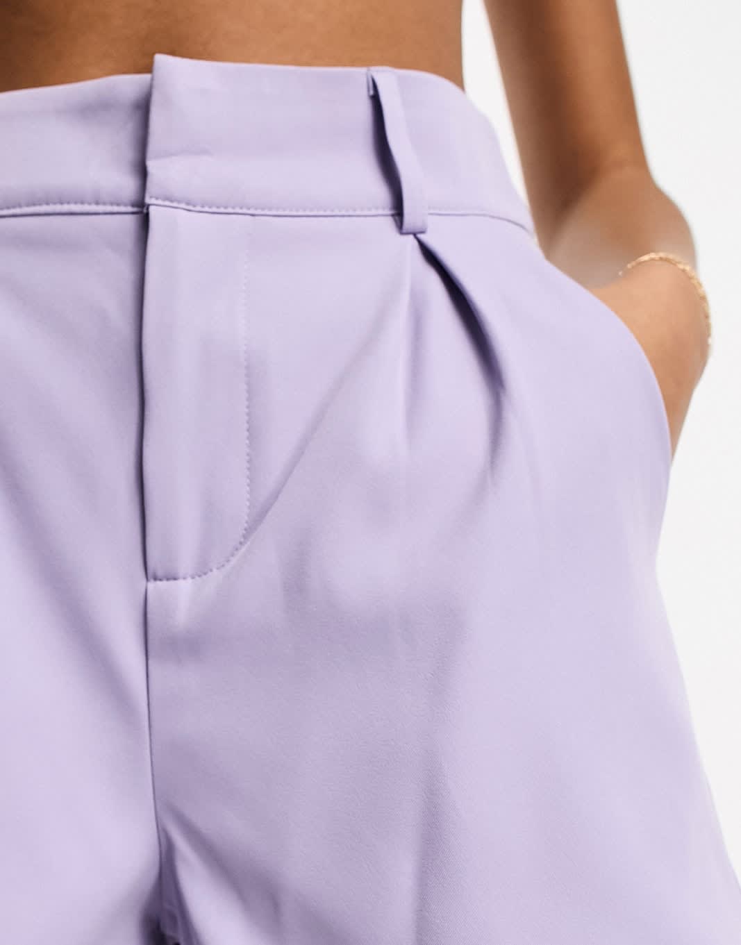 In The Style tailored short co-ord in lilac