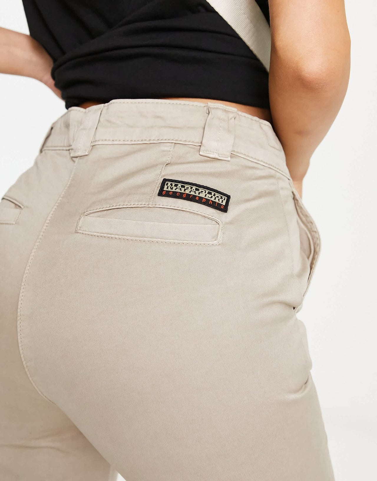 Napapijri Pichincha straight leg trousers in beige