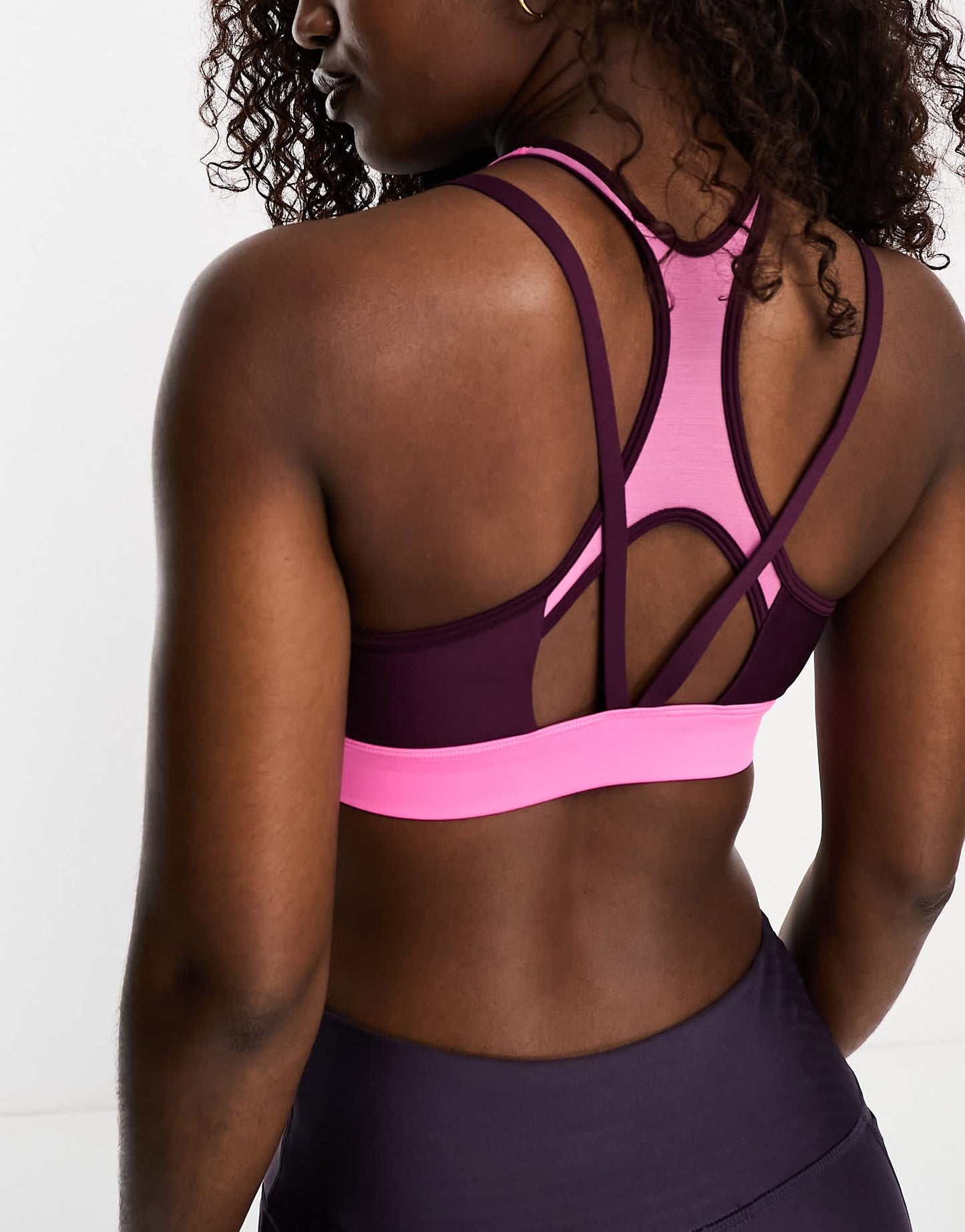 Under Armour Infinity Mesh Low support sports bra in purple