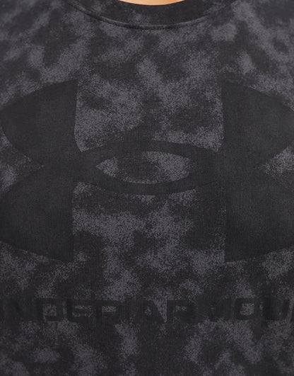 Under Armour logo heavyweight t-shirt in black