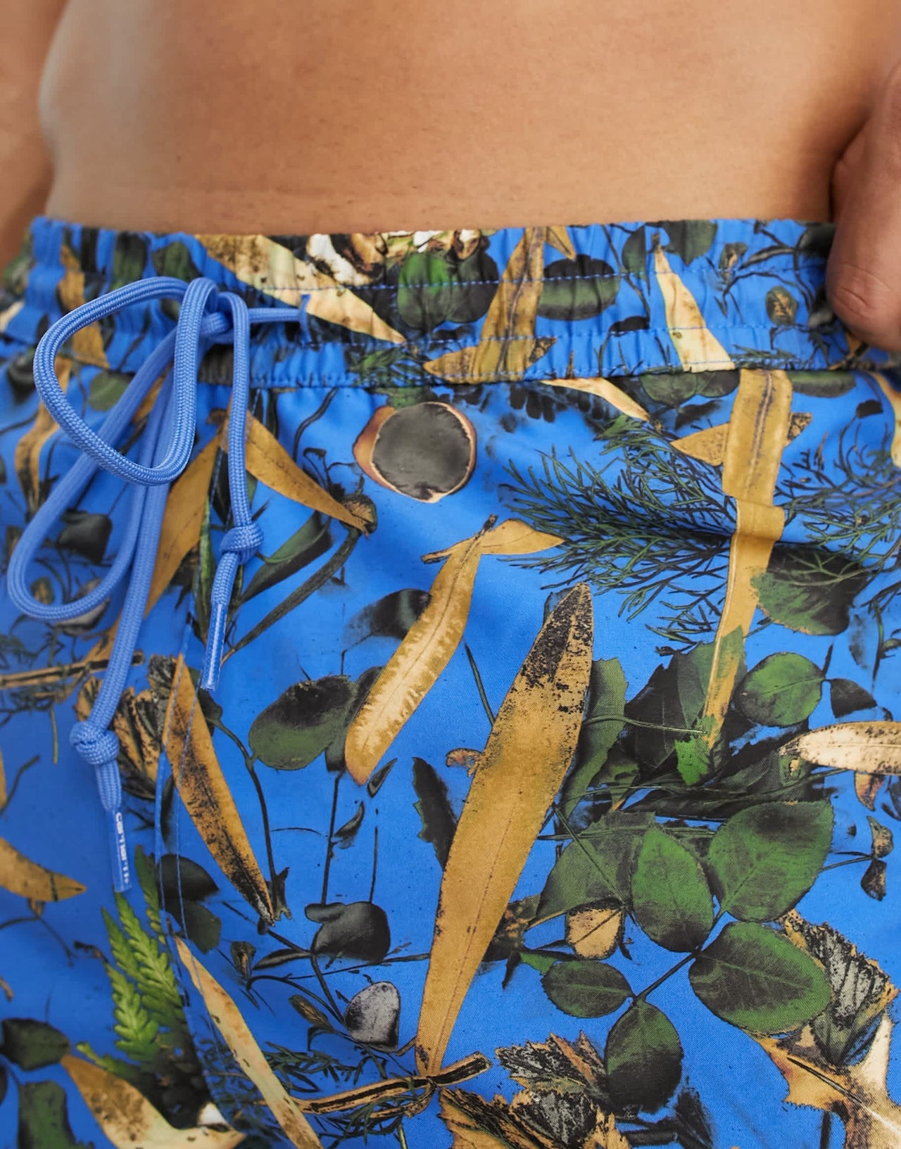 Carhartt WIP slater print swim shorts in blue