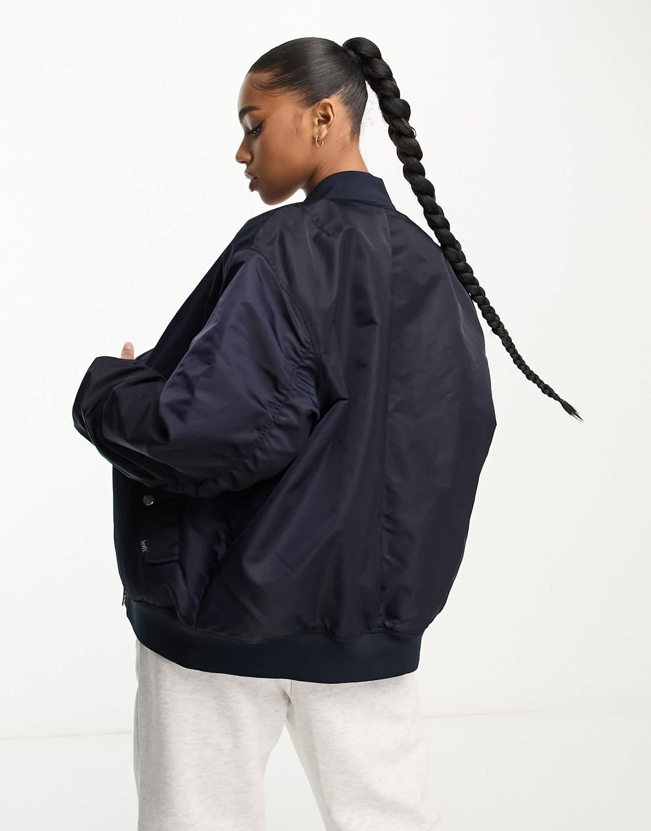 Levi's oversized bomber jacket in navy