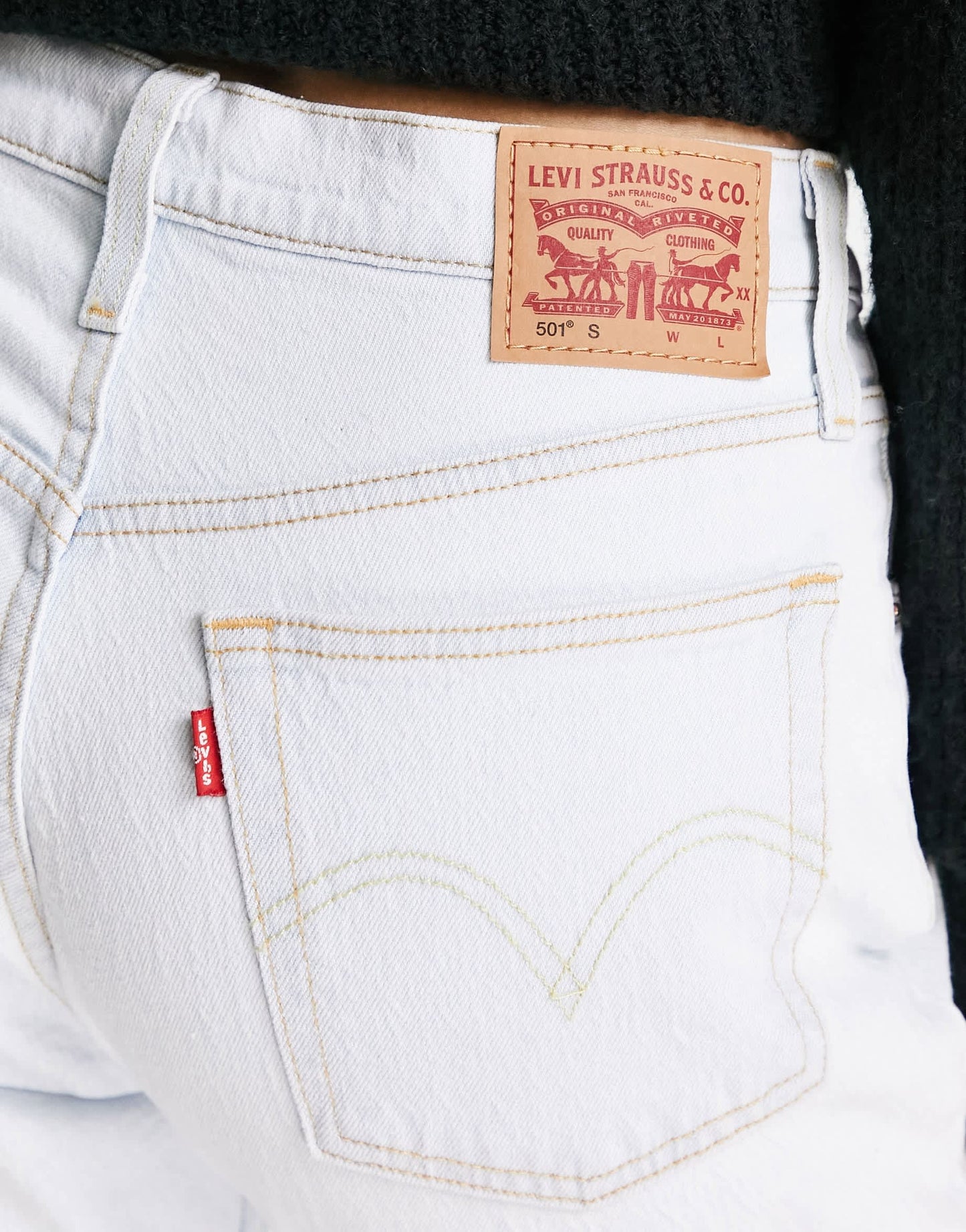 Levi's 501 skinny jeans in light wash