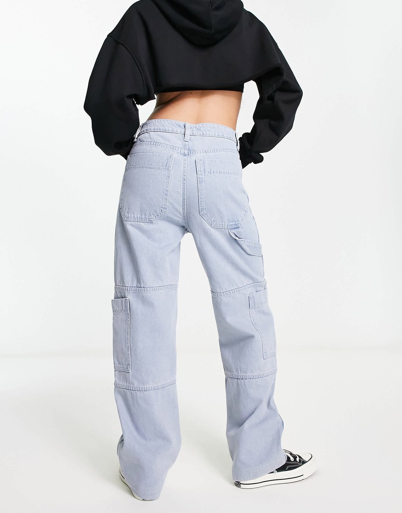 Signature 8 utility straight leg jean in light wash
