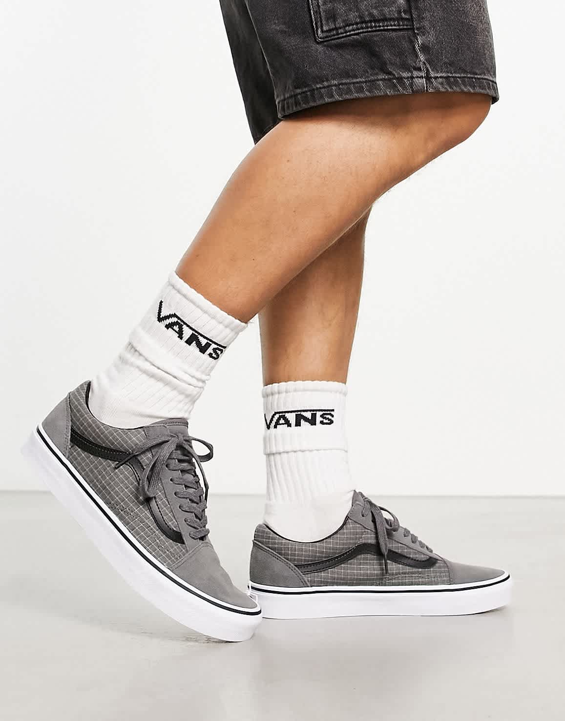 Vans Old Skool trainers in ripstop grey
