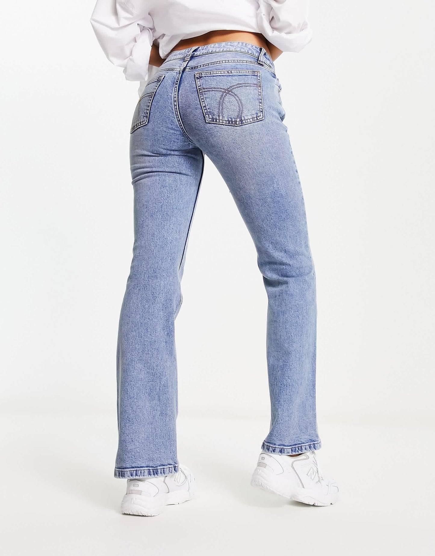 Cotton On low rise bootcut jean in rain blue