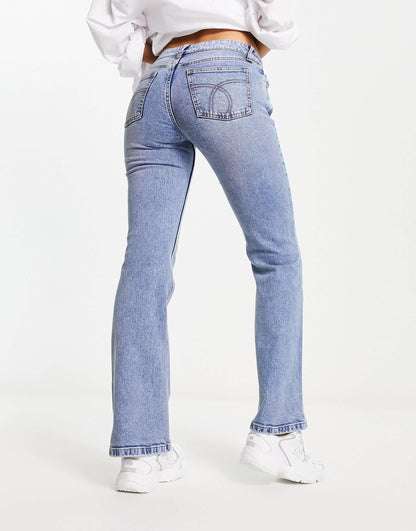 Cotton On low rise bootcut jean in rain blue