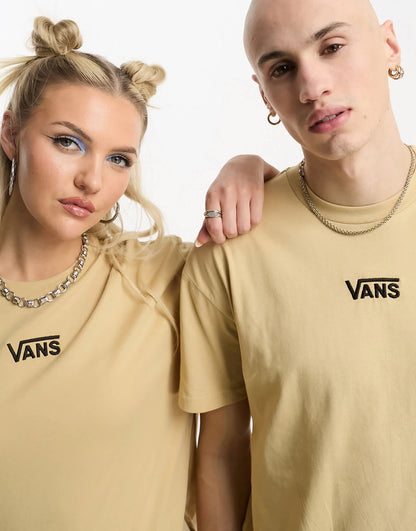 Vans unisex Center drop t-shirt in sand