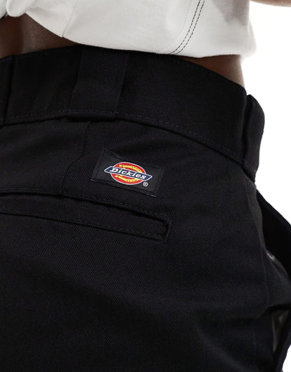 Dickies elizaville straight fit trousers in black
