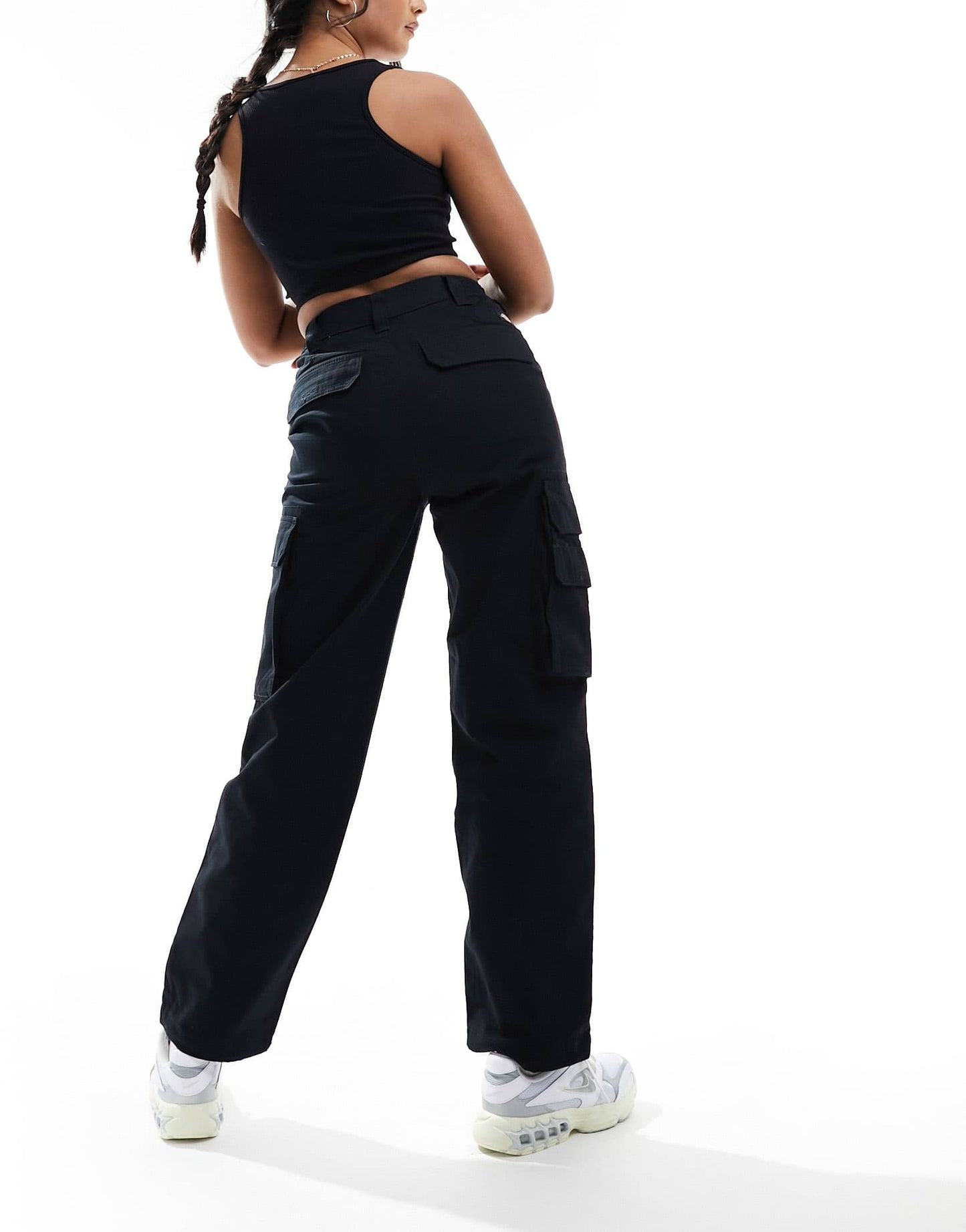 Dickies hooper bay cargo trousers in black