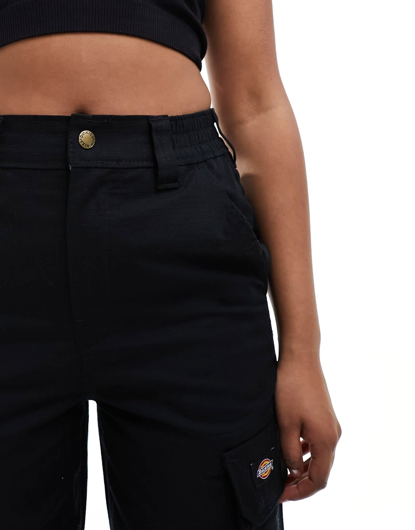 Dickies hooper bay cargo trousers in black
