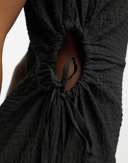 Daisy Street tie side midi tea dress