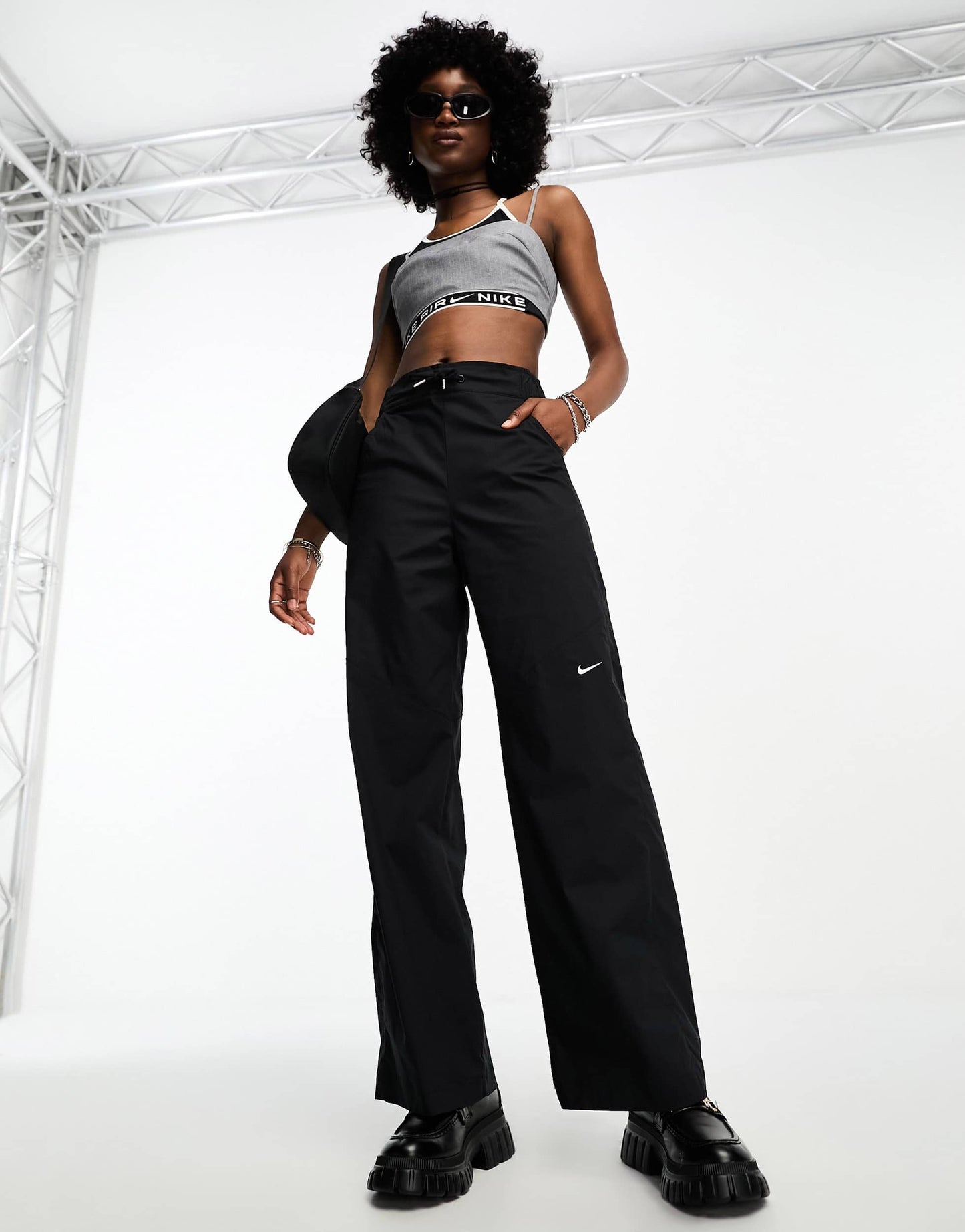 Nike Essential woven joggers in black