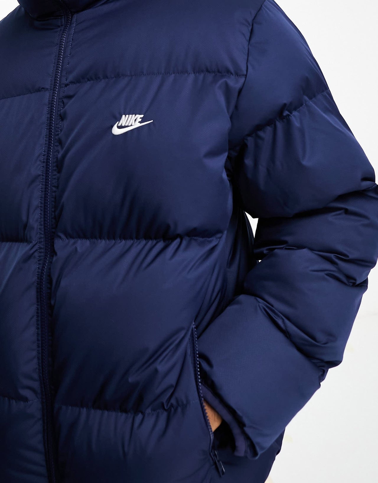 Nike Club puffer jacket in navy
