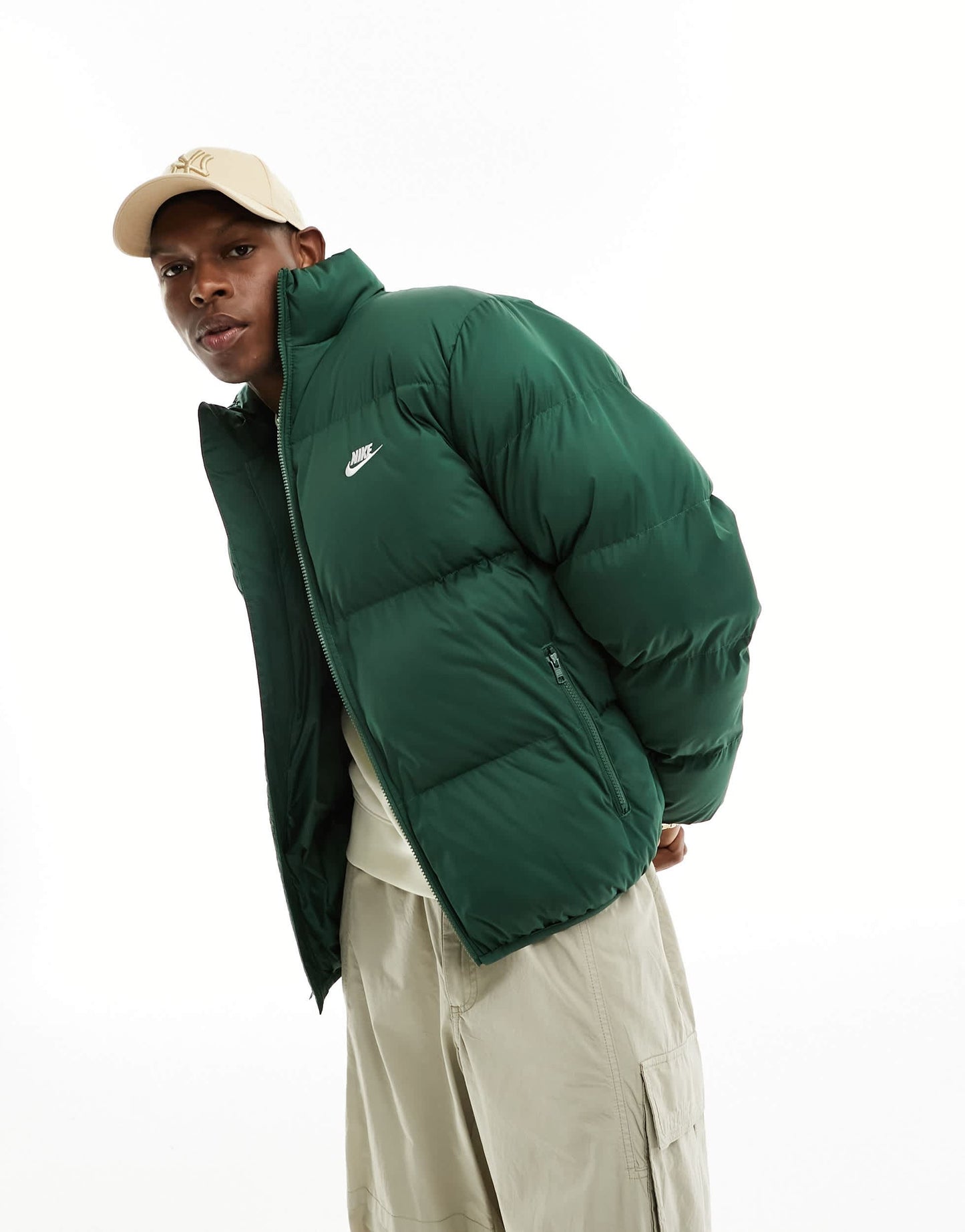 Nike Club puffer jacket in green