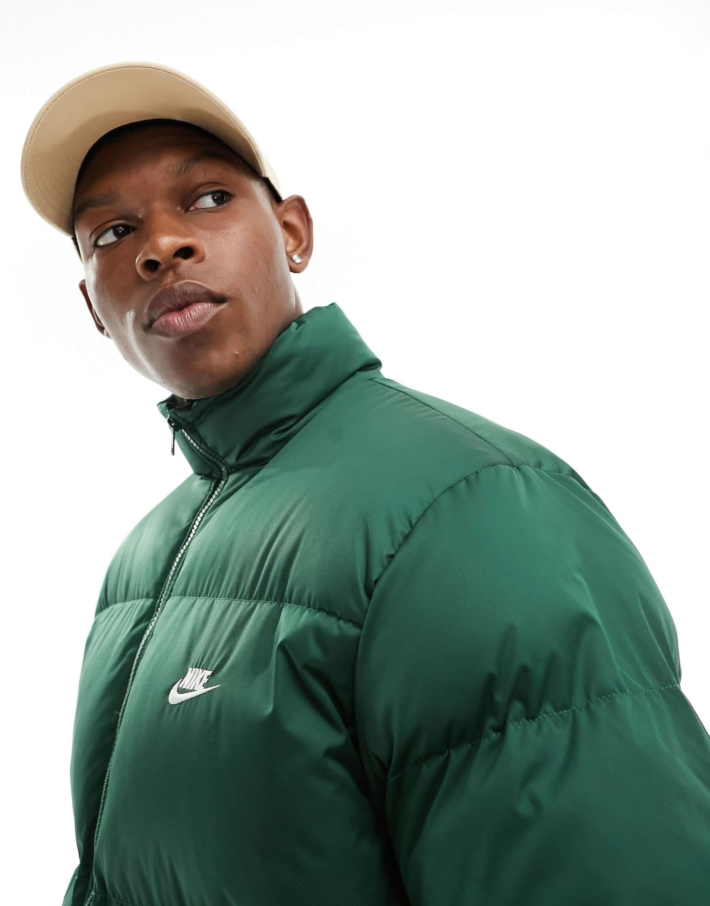 Nike Club puffer jacket in green
