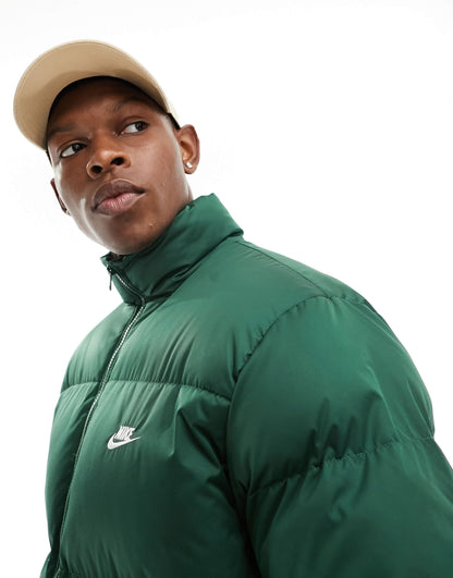 Nike Club puffer jacket in green