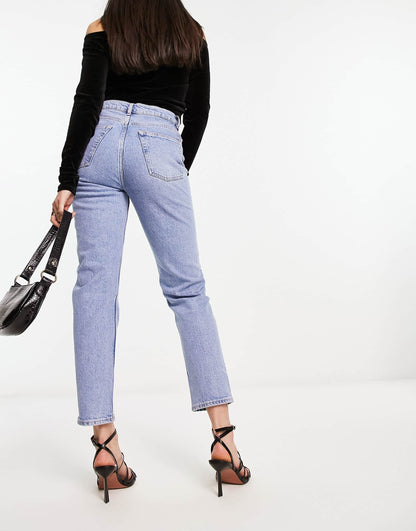 & Other Stories stretch tapered leg jeans in Vanity Blue - EXCLUSIVE