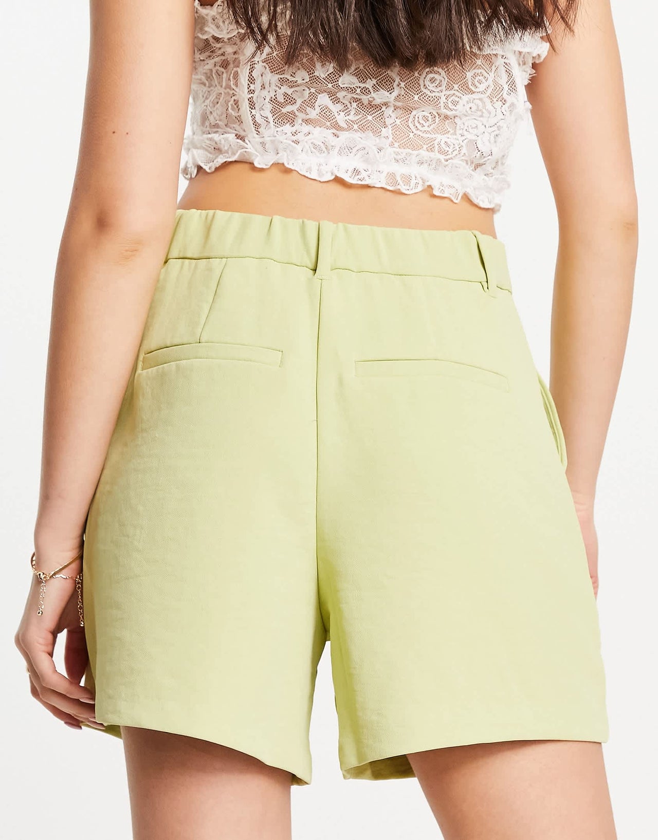Abercrombie & Fitch tailored shorts in green