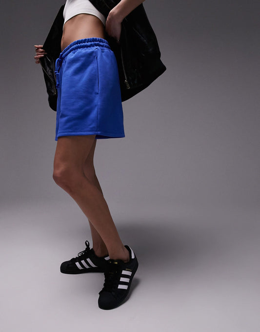 Topshop jogger short in cobolt blue