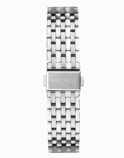 Sekonda maverick bracelet watch with black dial in silver