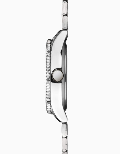 Sekonda maverick bracelet watch with black dial in silver